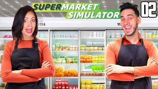 YA TENEMOS NEVERAS Y CRECEMOS EL SUPERMERCADO | SUPERMARKET SIMULATOR #2