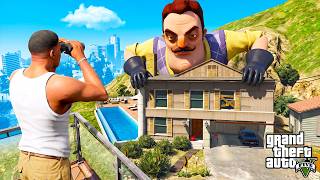 FRANKLIN KOMŞU HELLO NEIGHBOR WILSON EVİNİ BULDU - GTA 5 MODS