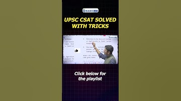 CSAT Comprehension Tricks (Solved UPSC CSAT questions without reading passage) #upsc #csat #shorts