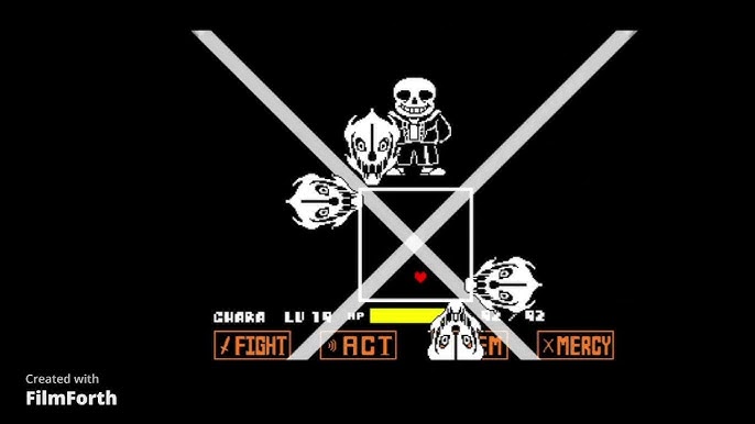 I Beat Sans without lifting a finger CY!dusttale sans fight simulator 