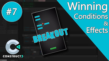 Construct 3 Tutorial part 7 - Brick Breaker / Breakout Game - Win Logic & Debug Controls - no coding