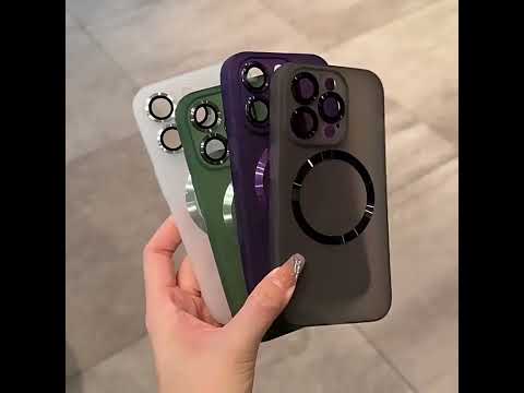 Силиконовый чехол "Thin matte silicone" with MagSafe для Apple iPhone 14 Pro Max Зеленый