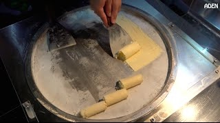 Mango Ice Cream Rolls Fried Ice Cream Rolls in Taiwan