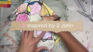 This 2 John Bible Journal Page Has a Hidden Message ❤️✨ #Shorts