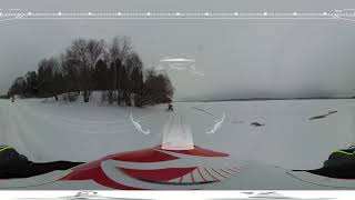 Ozerna Lake 360 Camera Snowmobiling