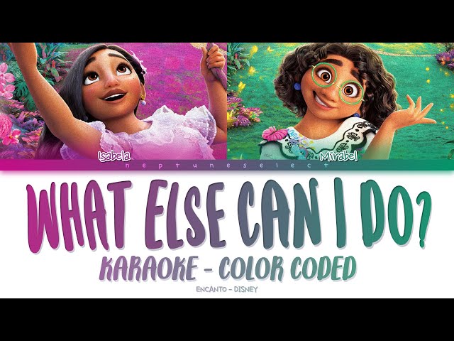 What Else Can I Do? (From Encanto) Karaoke/Color Coded Lyrics - Diane Guerrero, Stephanie Beatriz class=