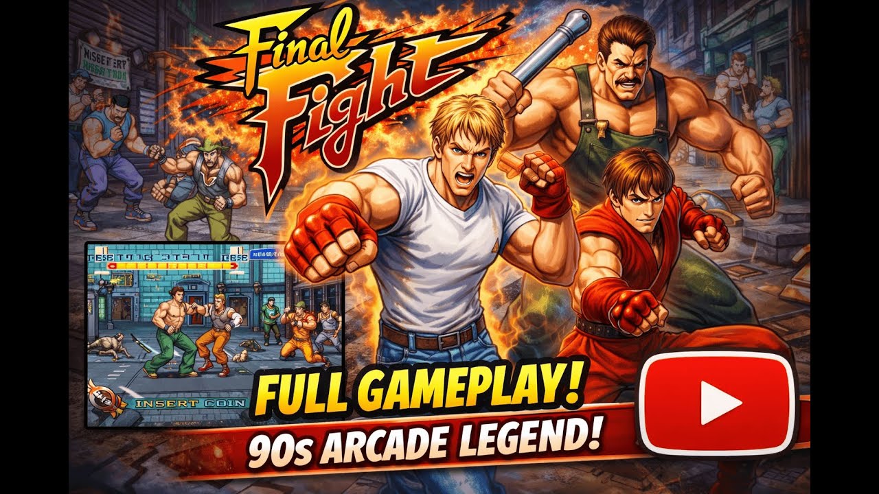 Final Fight Full Gameplay! 90s Arcade Legend!