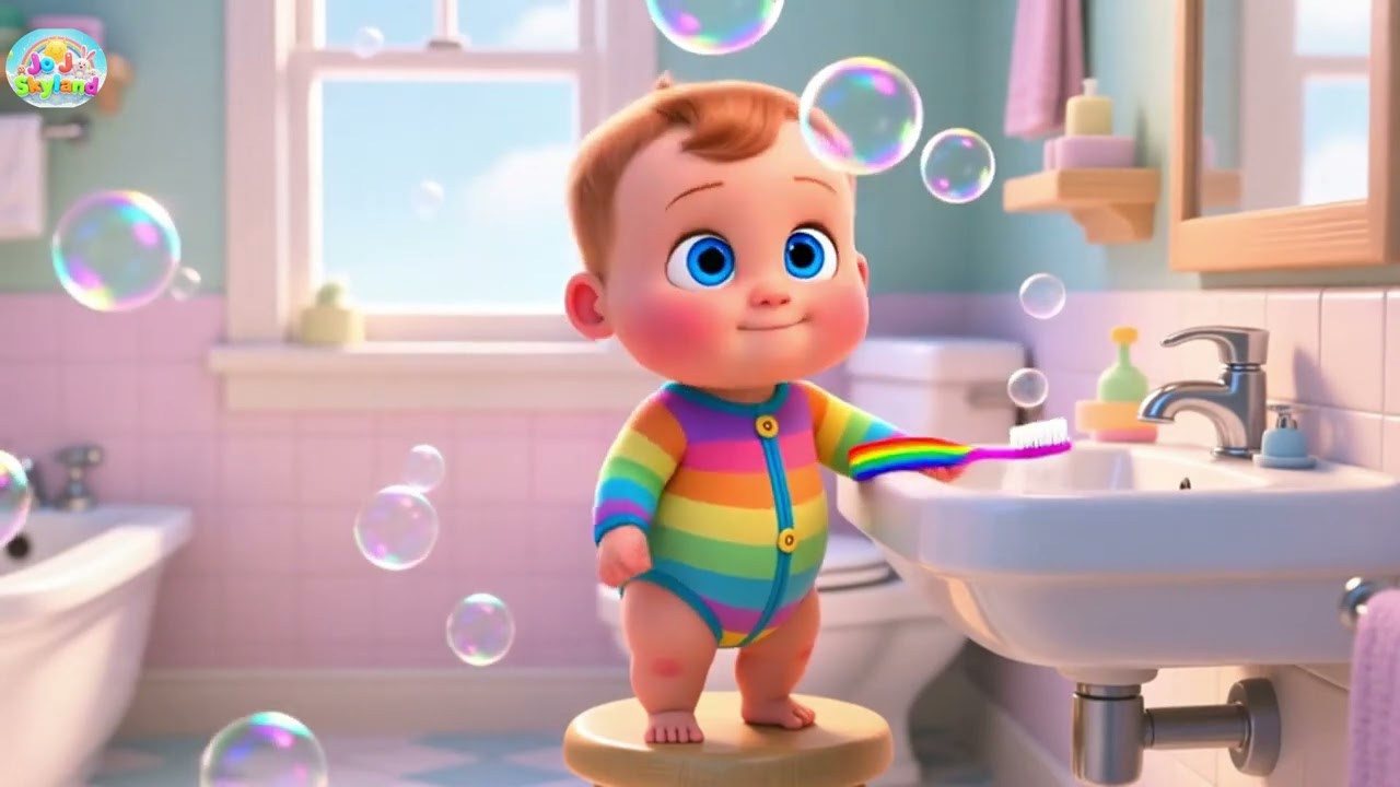 Brush Your Teeth Baby 🪥 | Fun Morning Song for Kids | Healthy Habits Nursery Rhyme