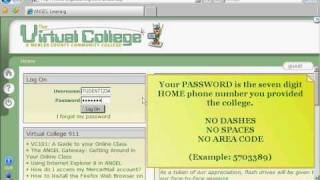 Logging in to your Online Course at MCCC