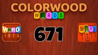 COLORWOOD WORDS Cryptogram level 671