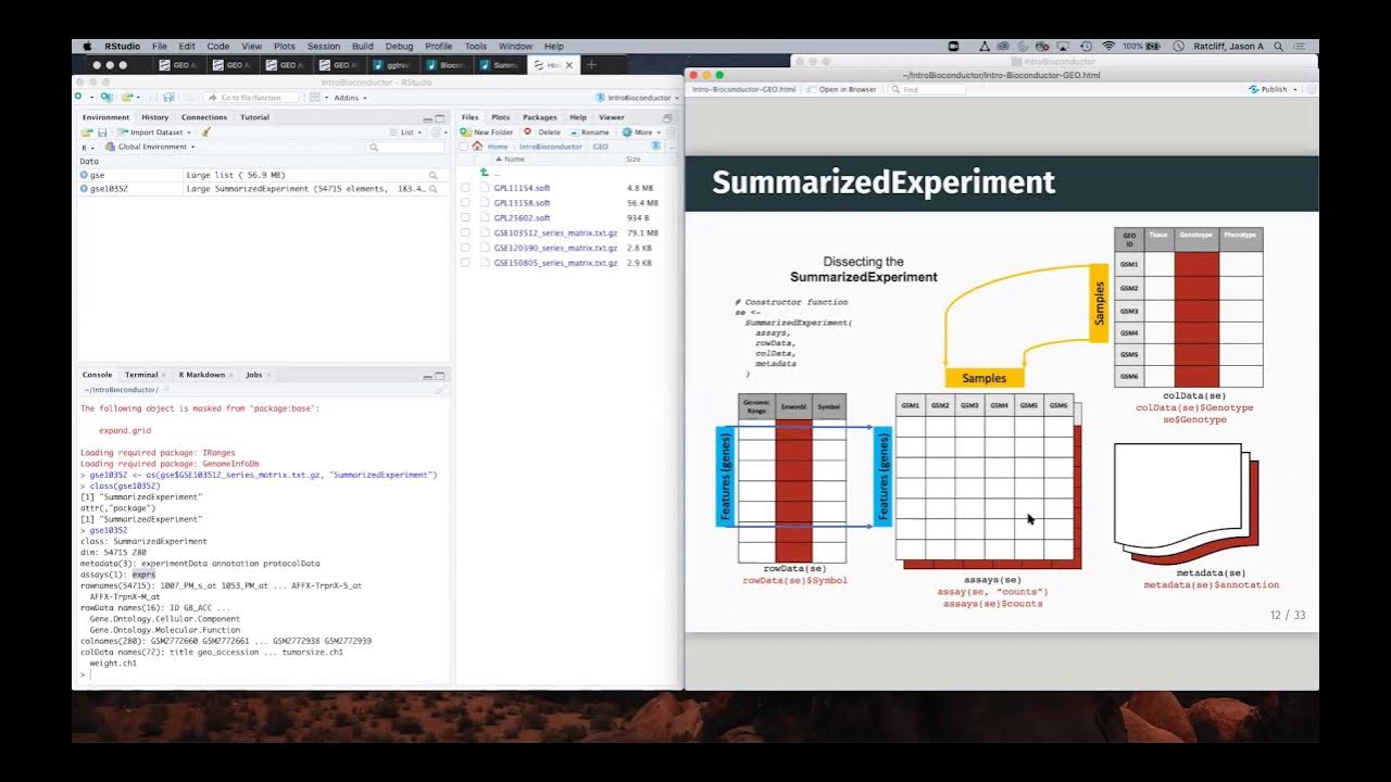 Introduction to Bioconductor and Public Genomic Data in R - YouTube
