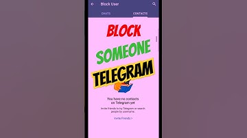 How to block someone on Telegram? #shortsfeed #shorts #trending