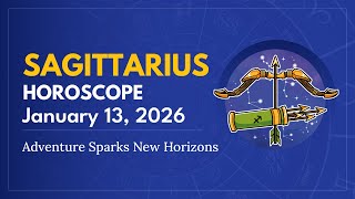 Daily SAGITTARIUS Horoscope (January 13, 2026) ♐️ 🌟 Adventure Sparks New Horizons