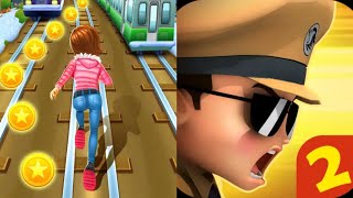 Subway Princess Runner VS Little Singham 2 World Hero Gameplay IOS Android