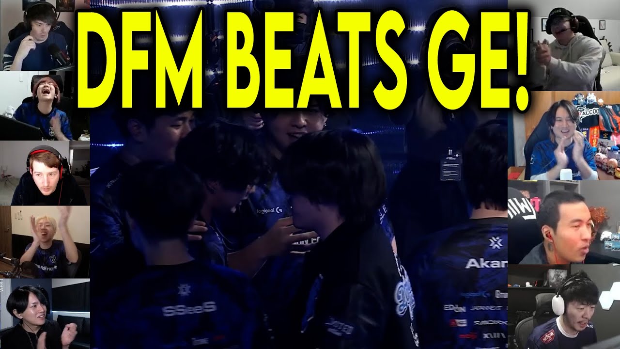 Valorant Streamers Reacts To DFM Beating GE After An Insane Match In VCT