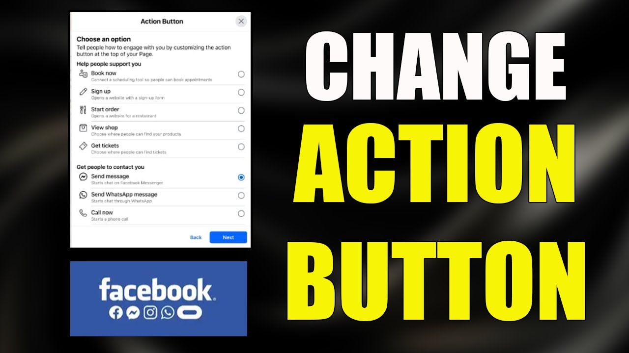 How to Change Facebook page Action button (FULL GUIDE) - YouTube