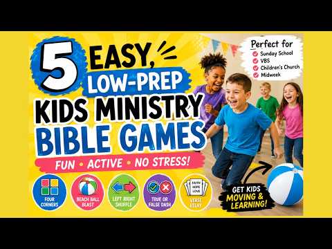 5 Easy Low-Prep Bible Games for Kids Ministry that Kids (and Workers) Actually Love