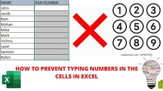 How to Restricts Numbers in the Columns in Excel