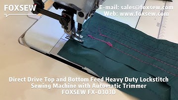 Direct Drive Top and Bottom Feed Heavy Duty Lockstitch Machine with Auto-Trimmer
