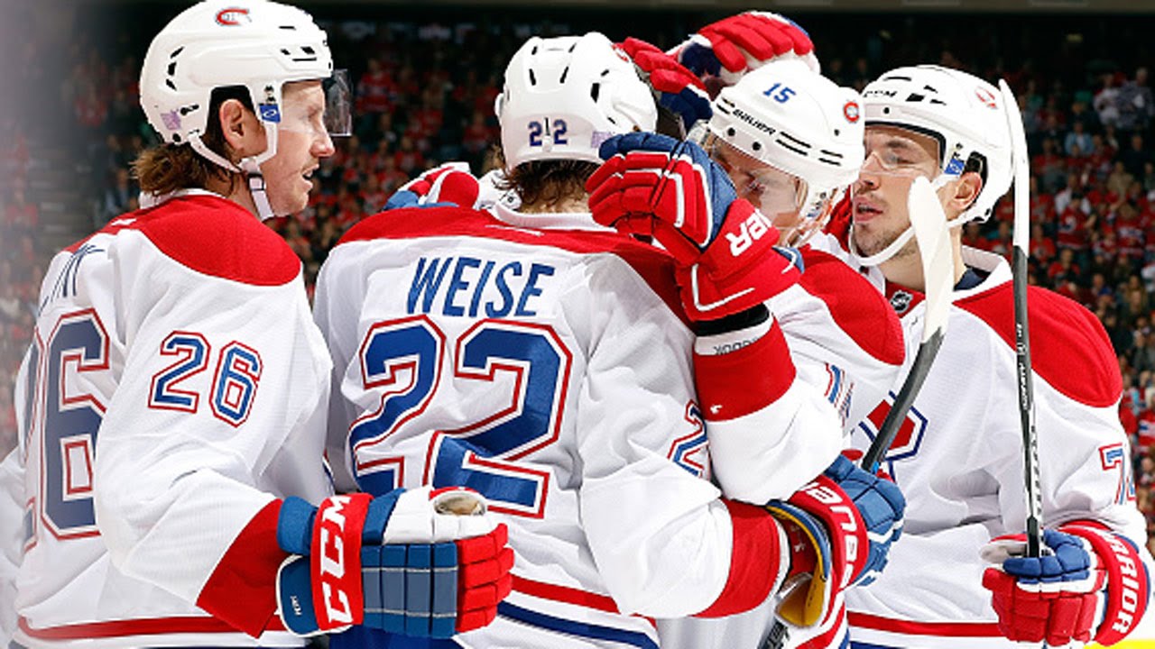 Dale Weise Hat Trick vs Flames - YouTube