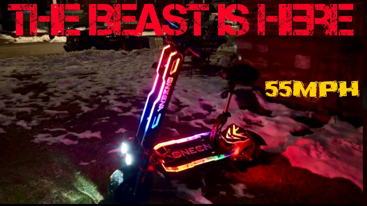 Этот скутер может развивать скорость до 55 миль в час 🤯 | Электрический скутер ONECNA GT9 с двумя...