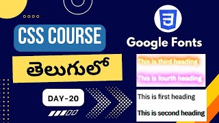 How to use google fonts  in HTML | Google fonts in HTML | HTML tutorial for beginners | Google Fonts