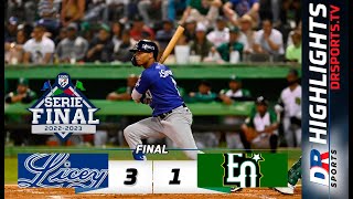 Resumen Tigres del Licey vs  Estrellas Orientales | 17 ENE 2023 | Serie Final Lidom