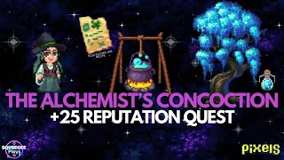 PIXELS︱🧪THE ALCHEMIST'S CONCOCTION QUEST︱GET +25 REPUTATION POINTS︱ALINA'S QUEST