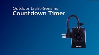 SPC1240AT\/27: Philips Outdoor Light Sensing Countdown Timer