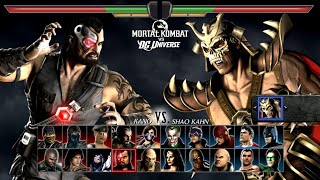 Mortal Kombat Vs. Dc Universe Kano Vs Shao Kahn & Sub-Zero & Batman & Deathstroke