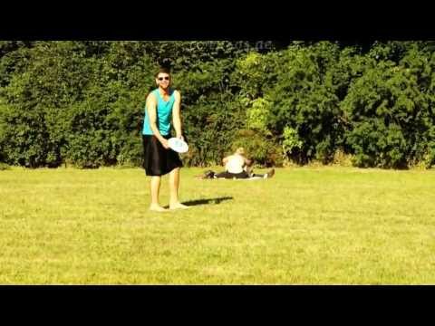 German Men play Frisbee during Hot Weather