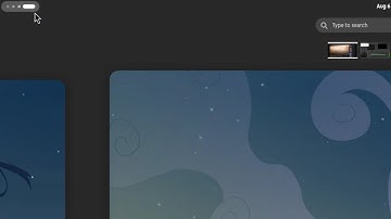 Activities button, turned into a workspaces indicator | GNOME 45