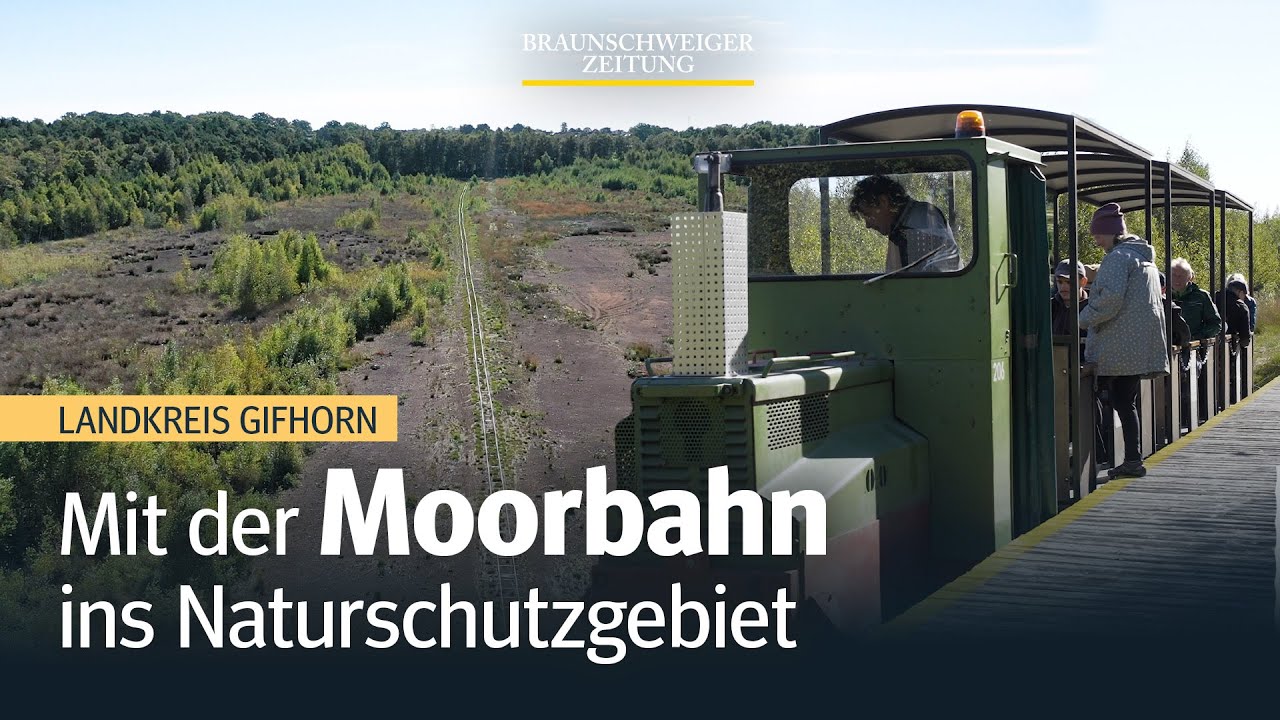 Wir waren mit der Moorbahn im Großen Moor bei Gifhorn unterwegs
