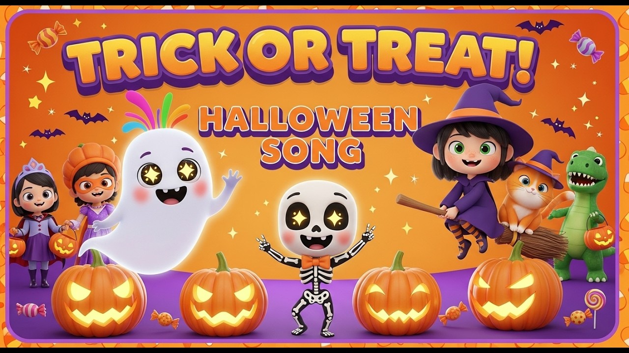 Trick or Treat Halloween Song 🎃 | Kids Songs & Nursery Rhymes ...