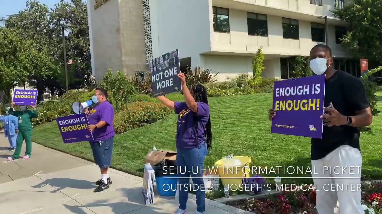 Informational picket targets St. Joseph's hospital's response to pandemic