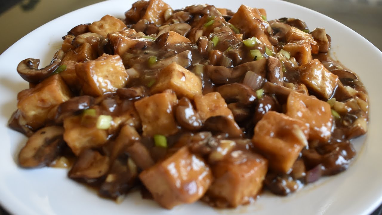 Tofu and Mushrooms in Oyster Sauce YouTube