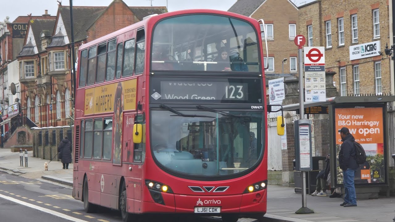 *Last day on Arriva/Full Kickdown* Arriva London DW471 LJ61CDK route 123