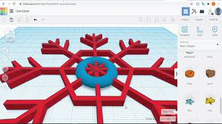 How to Make Snowflakes in TinkerCad | Time-lapse | Made In TinkerCad | Dreamworld 3D