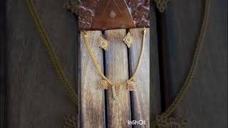 Nilla jewels #8281062605#Balaji Necklace #Shade =Metta Gold #Metal =Aluminium and Copper alloy