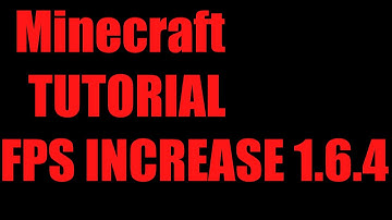 Minecraft 1.6.2 FPS INCREASE TUTORIAL 2013