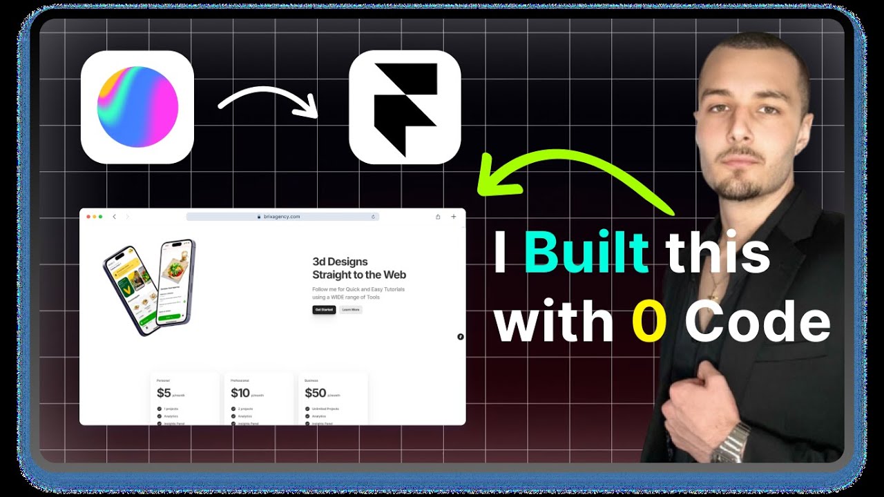 How to make a 3D animated website | No Code | Framer Tutorial - YouTube