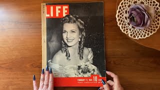 ASMR Whispered Magazine Flip Through | 1941 Vintage Life screenshot 1