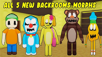 UPDATE - How To Find ALL 5 NEW BACKROOMS MORPHS in FInd The Backrooms Morphs