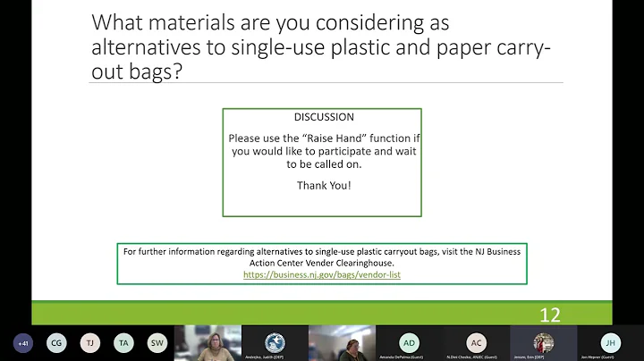 NJDEP   Single use Plastic Ban Stakeholder Meeting