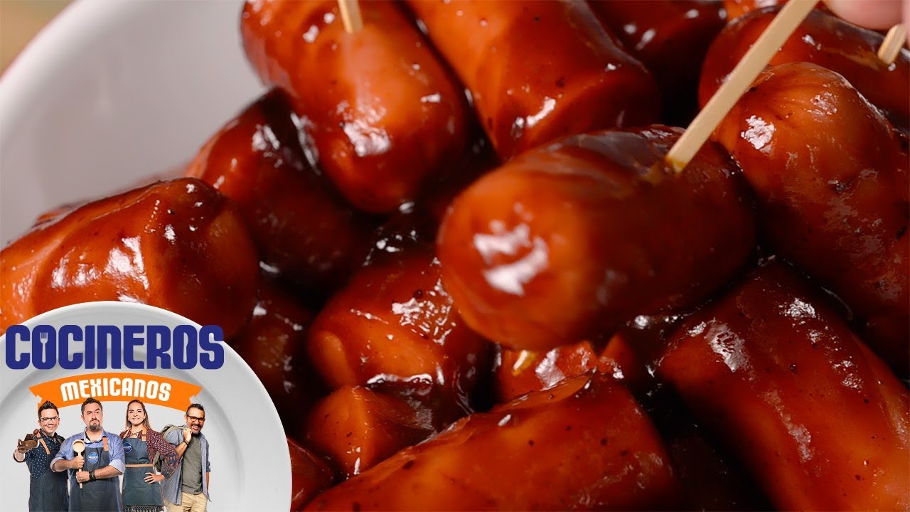 Receta Fácil Salchichas Glaseadas Cocineros Mexicanos YouTube