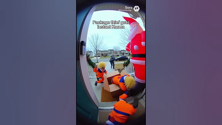 Package thief gets instant Karma, believe it! #narutovlogs