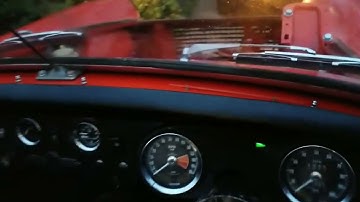 we have lights! 1973 mg midget restoration