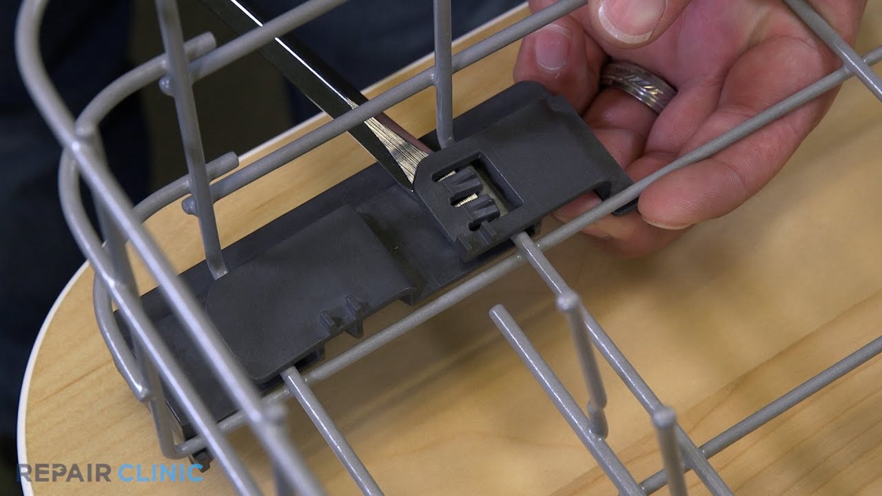 GE Dishwasher Lower Rack Roller Assembly Replacement (Interchangeable