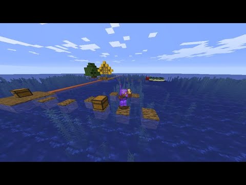 Видео: выживание на одном плоту в майнкрафт||Minecraft