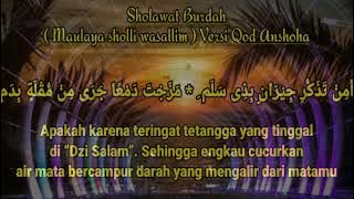 MAULAYA SHOLLI  SHOLAWAT BURDAH Versi QOD ANSHOHA